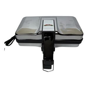Aurora Pizzelle Maker 63600 750 Watts Italian Cookie Baker Stainless Steel EUC
